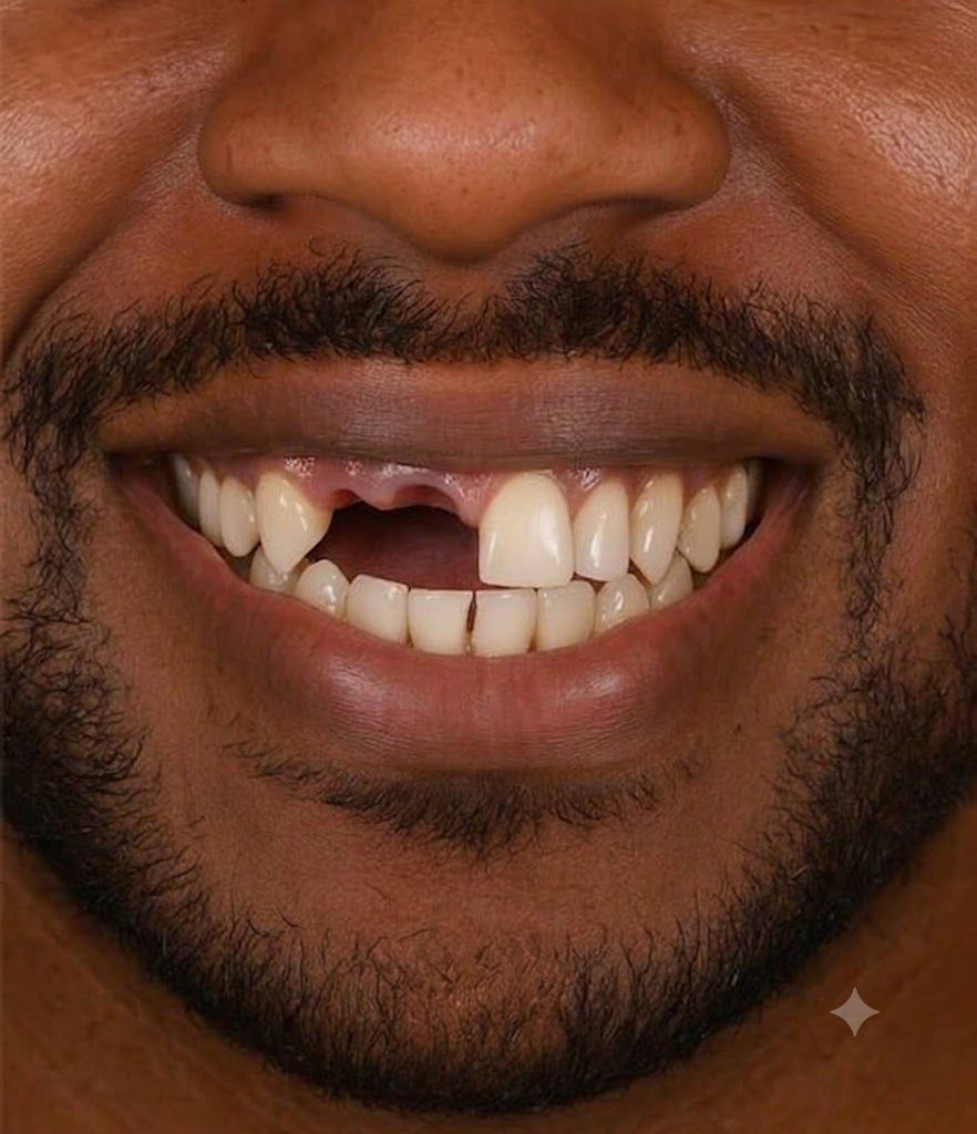 Dental Implants before treatment