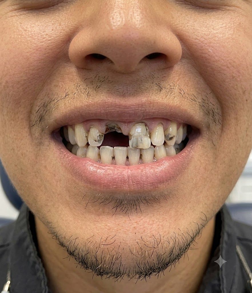 Dental Crown before treatment